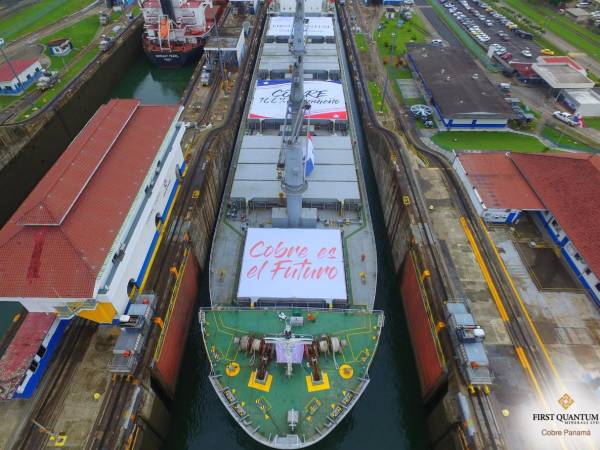 <i>First Quantum Minerals asegura que la contribución económica de Cobre Panamá supera los US$50 millones por semana, equivalente al 5 % del producto interno bruto (PIB) de Panamá. Foto tomada de la web.</i>