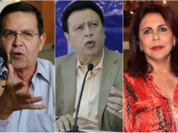 El expresidente de Honduras, Rafael Leonardo Callejas, el presidente de Fenafuth, Alfredo Hawit y su esposa María Asfura de Hawit. (Foto: laprensa.hn).