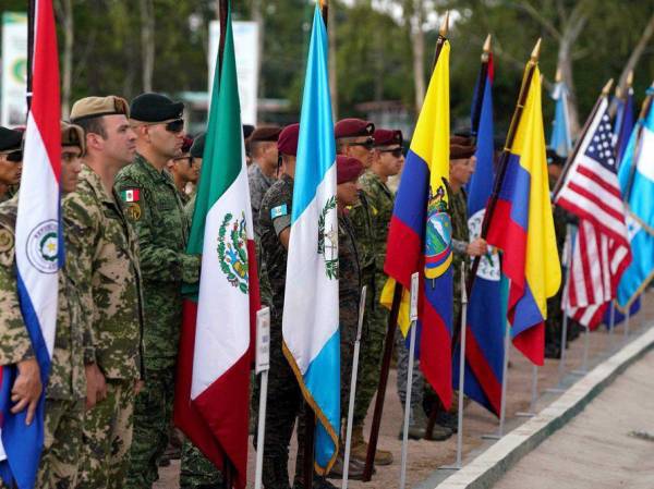Militares de 17 países del continente inician entrenamiento en Honduras