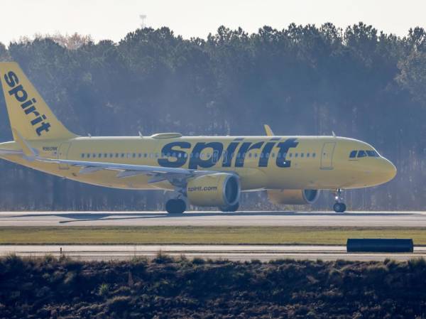 <i>Fotografía de archivo de un avión de Spirit Airlines. EFE/ERIK S. LESSER</i>