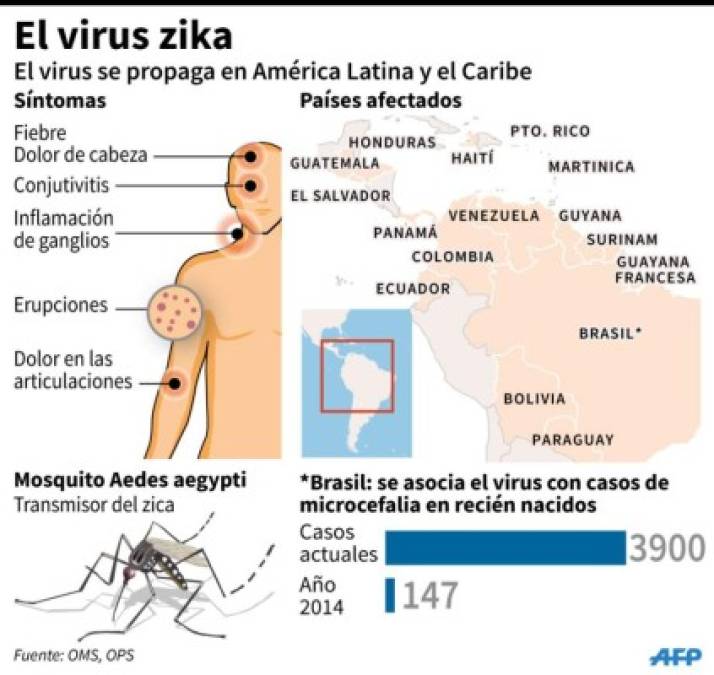 Virus Zika se extendería por toda América con excepción de Chile y Canadá
