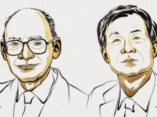 Los profesores Henri Kagan y Kenso Soai, distinguidos por el Nobel de Química 2026. (Foto: Cortesia)