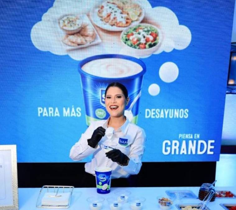 <i>SULA invitó a los asistentes a pensar en grande. Sus degustaciones fueron de las diversas maneras en la que se puede comer yogurt.</i>