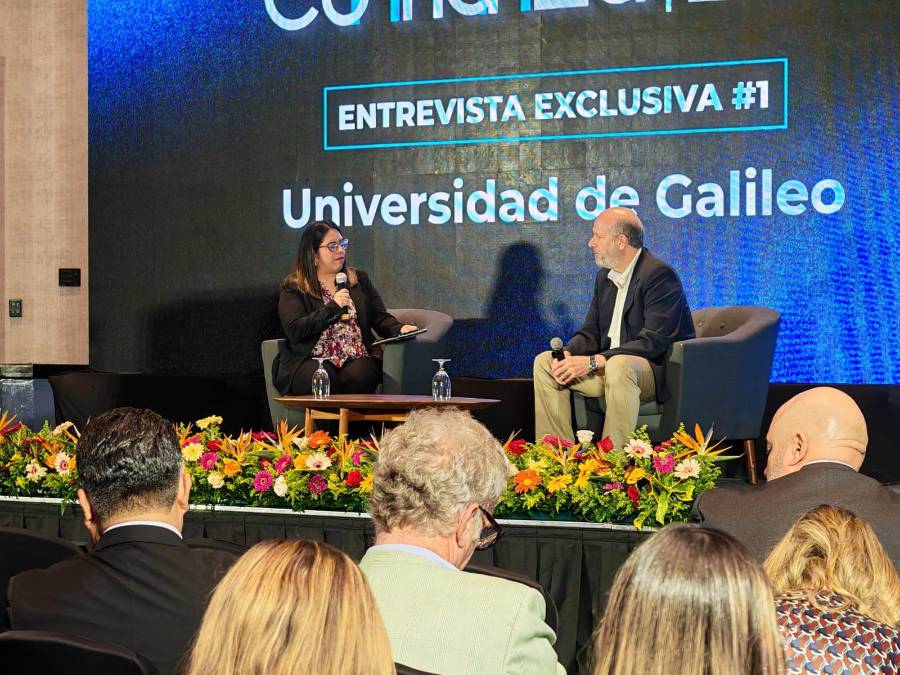 <i>Rodrigo Baessa Iunge, decano de la Facultad de Ingeniería de Sistemas, Informática y Ciencias de la Computación de Universidad Galileo, participó en una entrevista exclusiva que abordó la relación entre conocimiento, innovación y los nuevos desafíos que enfrentan las organizaciones. (Foto: José Carlos Flores-E&amp;N)</i>