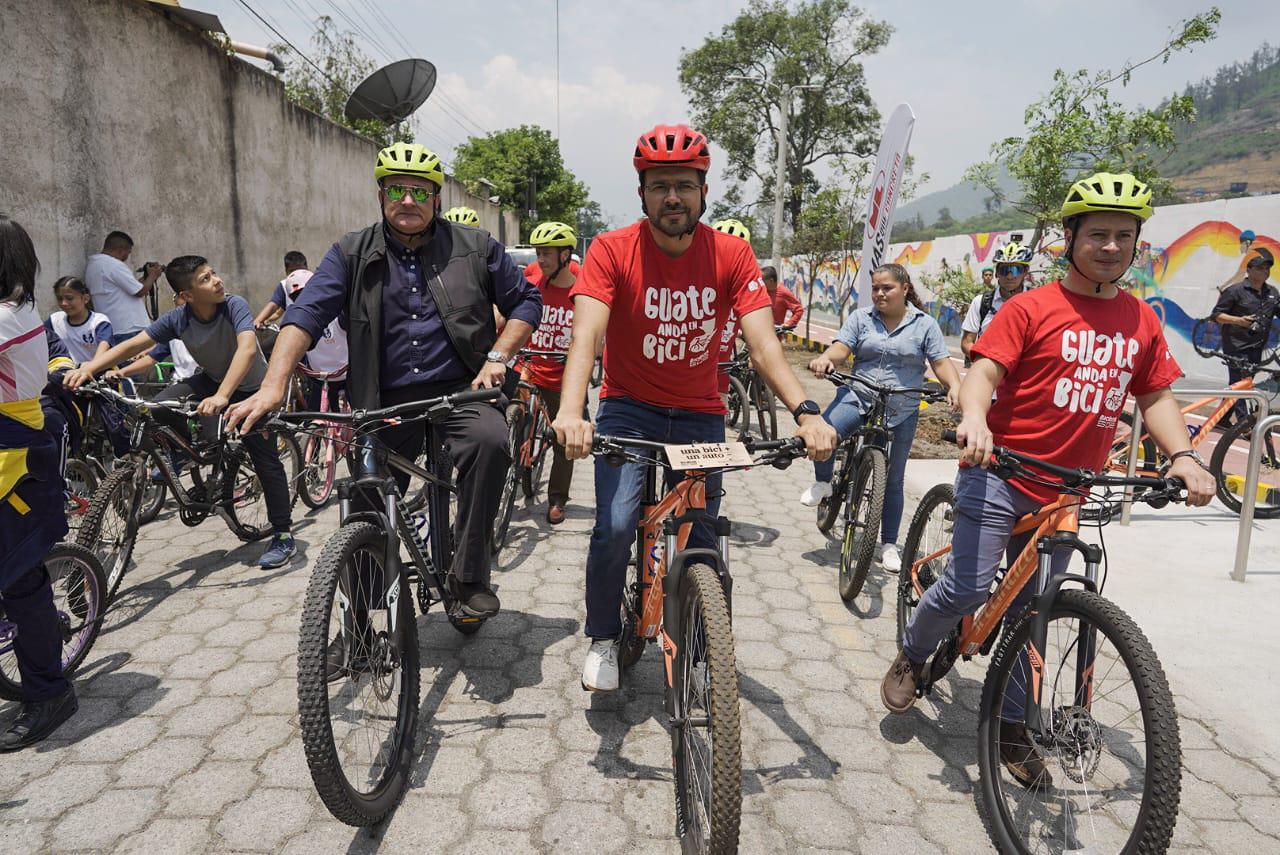 Guatemala: así es el primer tramo de la BiciRuta502 en Jocotenango