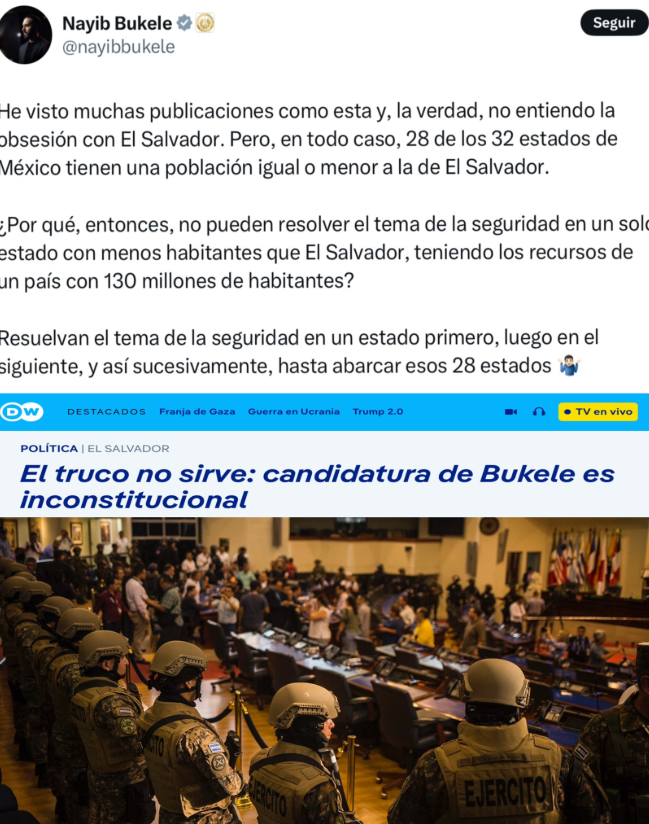 Presidenta de México a Bukele: pedimos respeto, es la característica de la diplomacia Presidenta de México a Bukele: pedimos respeto, es la característica de la diplomacia