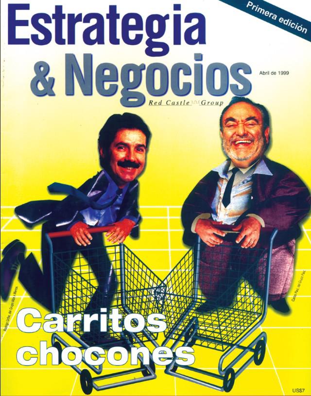 <i>Primera portada de Estrategia y Negocios, abril 1999.</i>