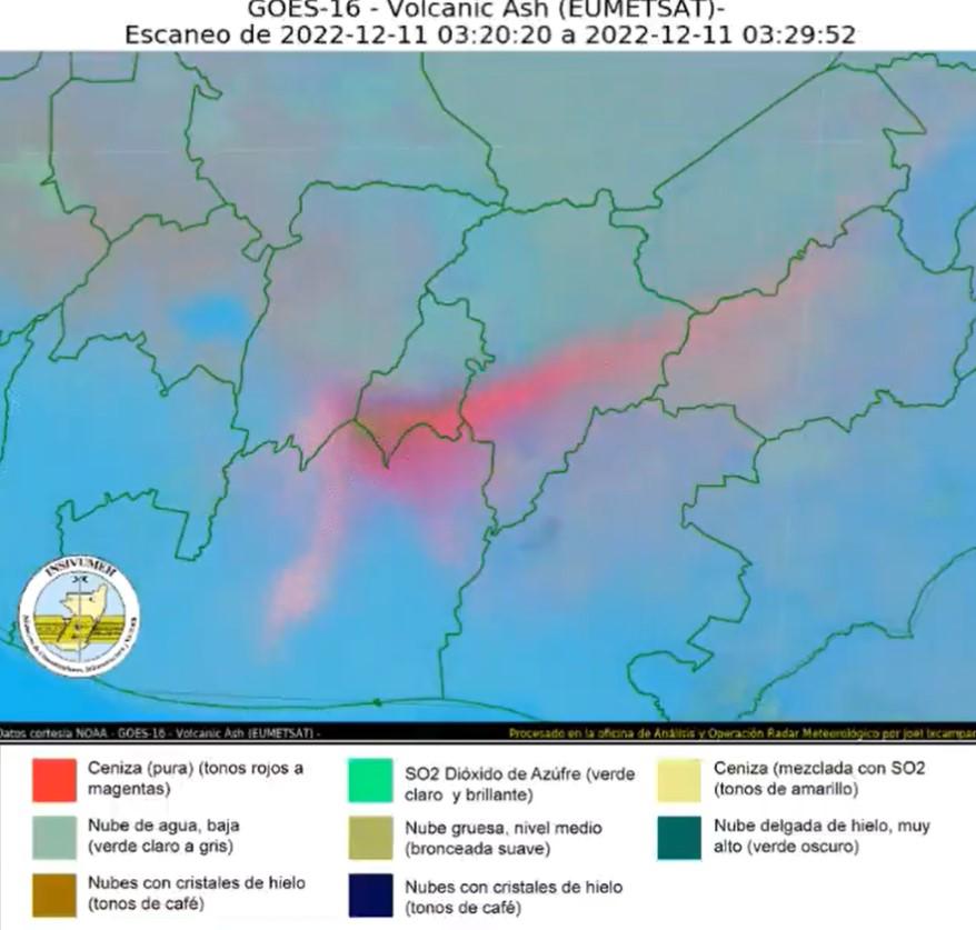 Imágenes: Volcán de Fuego (Guatemala) en actividad eruptiva