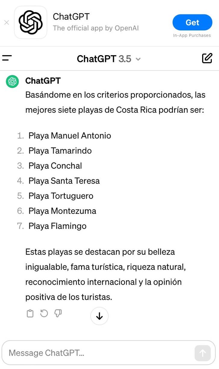 Herramienta de Inteligencia Artificial coloca a Playa Tamarindo como la segunda más atractiva de Costa Rica