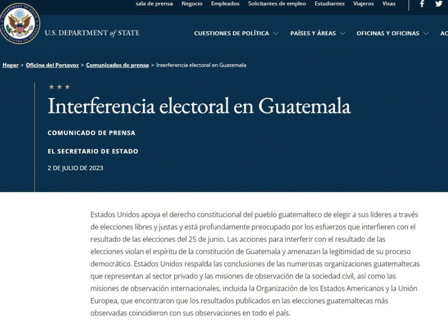Guatemala: democracia amenazada. Exigen respeto a resultados electorales