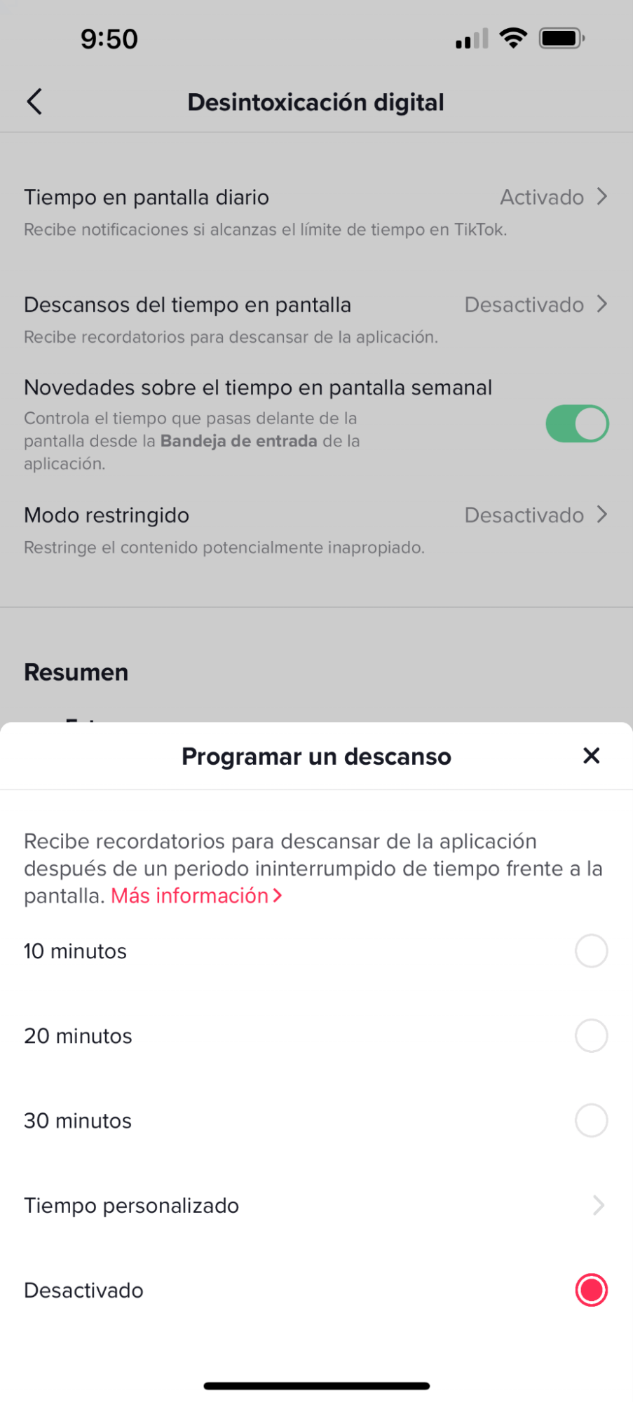 ¿Buscando la manera para bajar tu adicción a Tik Tok?