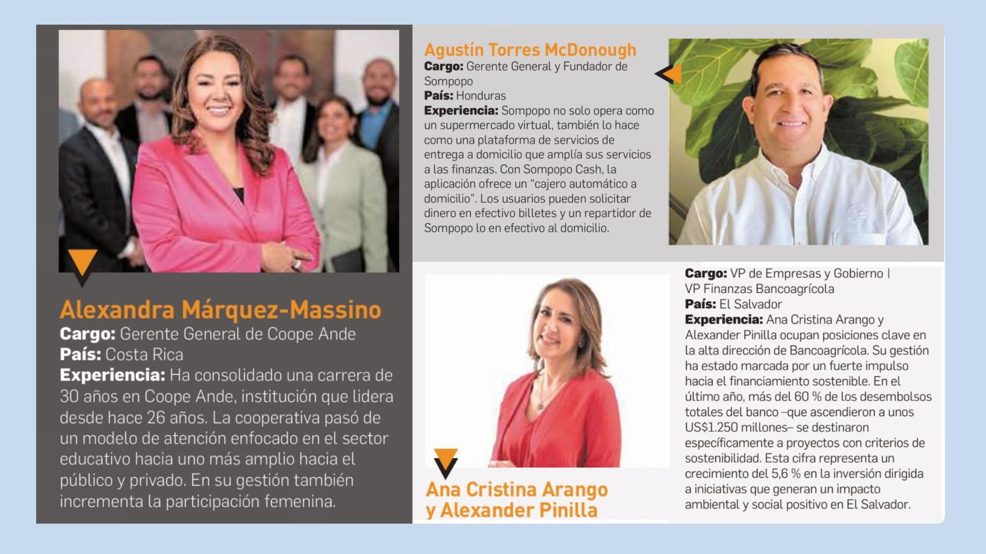 Quiénes son los 60 estrategas de las finanzas que dominan en Centroamérica