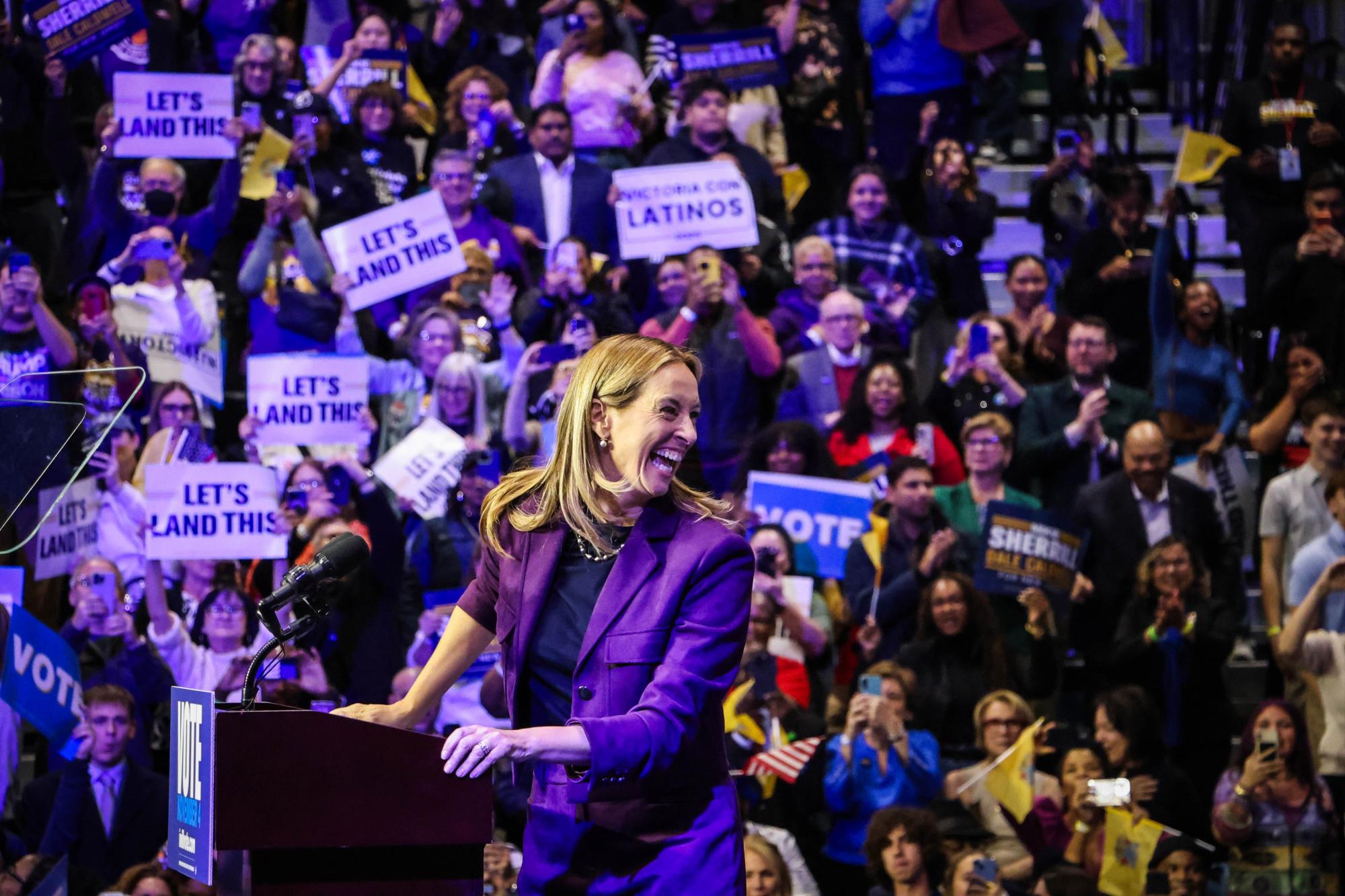 Abigail Spanberger hizo de la lucha contra el presidente Trump un tema central de su campaña para gobernadora de Virginia. Foto de cortesía