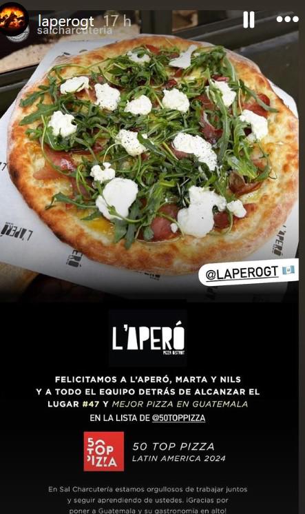 Pizzas de El Salvador, Costa Rica y Guatemala entre las mejores 50 de Latinoamérica