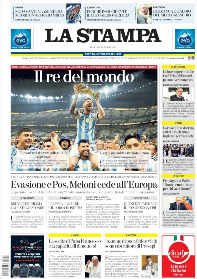 Las portadas de los periódicos destacan el gane de Argentina en Qatar