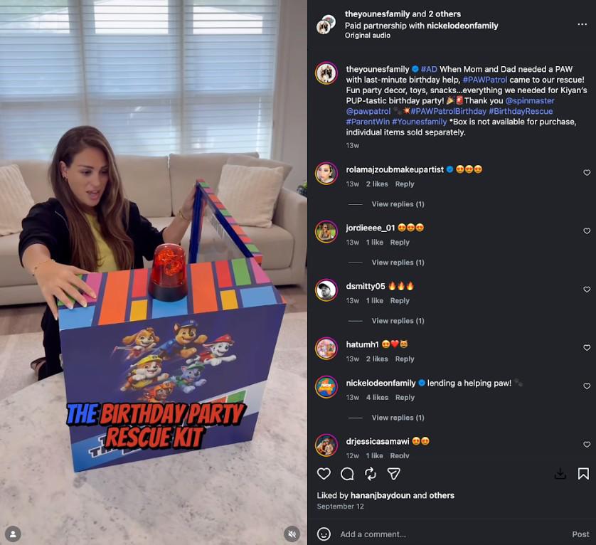 <i>Gabriela estuvo detrás de la Caja de Emergencia de Paw Patrol, que buscaba ayudar a mamás en distintos momentos. FOTO CORTESÍA / E&amp;N</i>