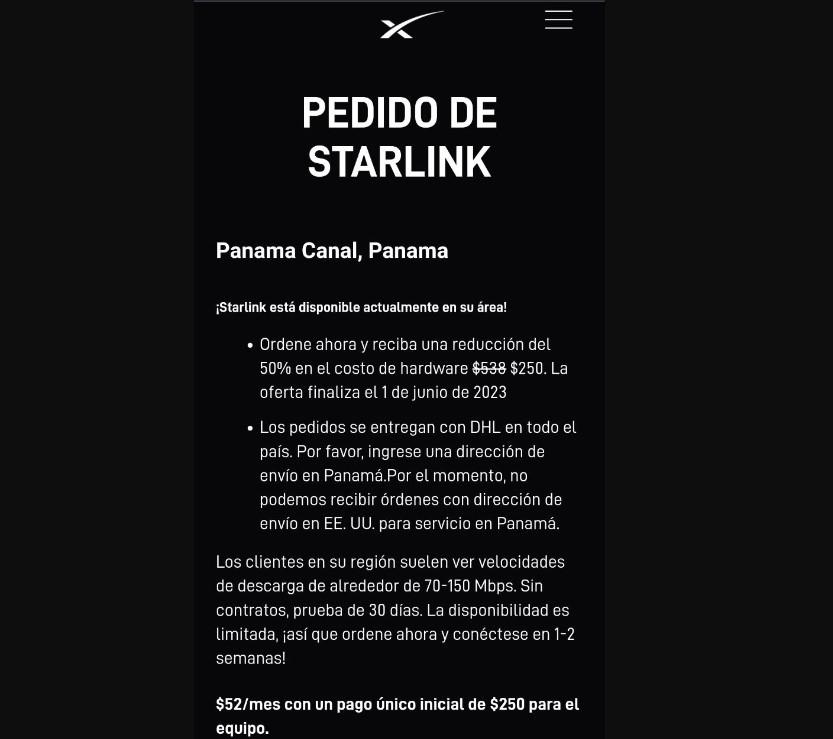 ¿Por qué Starlink llega más barato a Panamá?