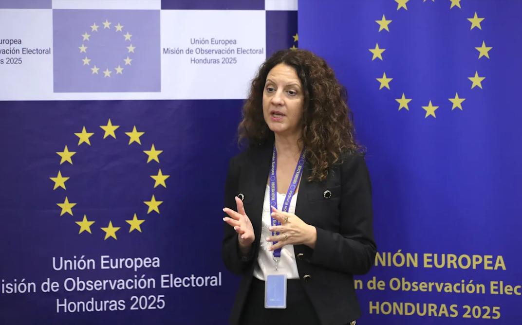 <i>Estamos aquí para contribuir a fortalecer la confianza y la transparencia en el proceso electoral, subrayó la representante de la UE. (Foto UE)</i>